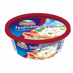 Сыр творож. Хохланд с ветчина/зелень 140гр(6/1)