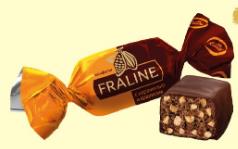 Конфеты "FRALINE" с карамелью и арахисом фас. 1кг (1/6)