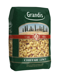Рожки гладкие Grandis 450гр 1/20