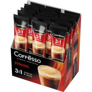 Кофе растворимый Coffesso Strong 3в1 300гр стик