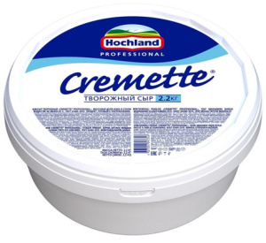 Сыр творожный Cremette Professional 2,2кг 1/3