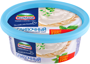 Сыр творож. Хохланд слив. 220гр(6/1)