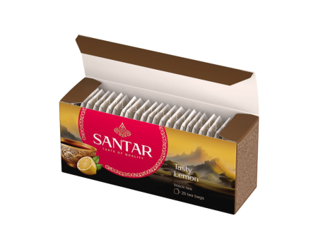 Чай Santar Tasty Lemon чёрн. пакет 25*37,5гр