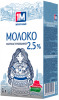 Молоко ультрапаст. 1М Молочный 2,5 % тетрабрик 1л (без кр) 1/12