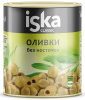 Оливки зеленые без косточек ISKA 3100мл 1/4