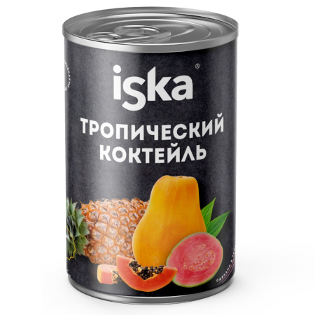 Тропический фруктовый коктейль ISKA 446мл 1/12